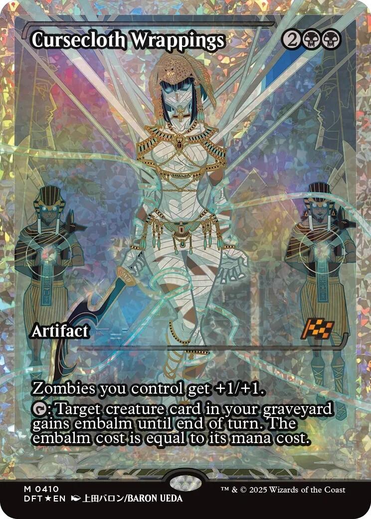 Cursecloth Wrappings (Showcase Fracture Foil) (Japanese) [Aetherdrift] | Exor Games Summserside