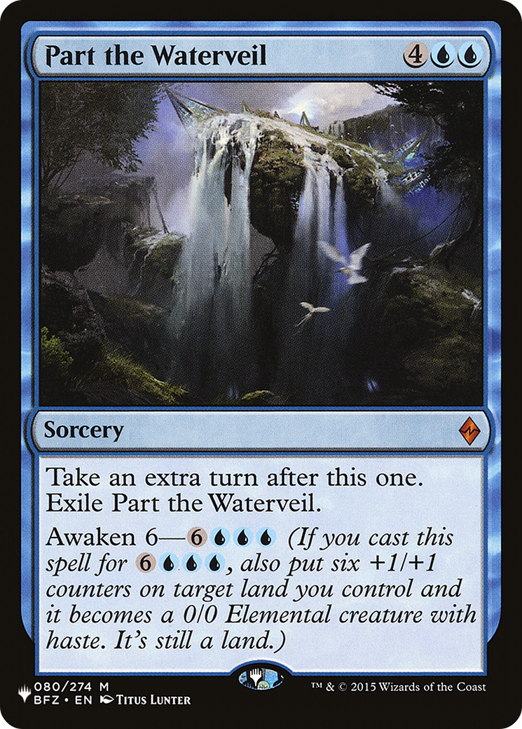 Part the Waterveil [The List] | Exor Games Summserside