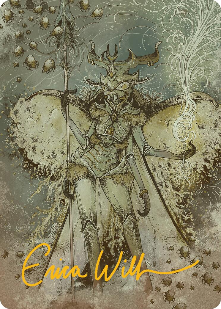 Aatchik, Emerald Radian Art Card (6/54) (Gold-Stamped Signature) [Aetherdrift Art Series] | Exor Games Summserside