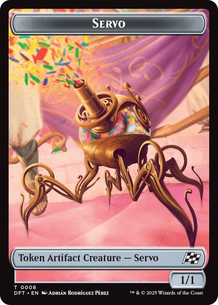 Servo // Thopter (0009) Double-Sided Token [Aetherdrift Tokens] | Exor Games Summserside