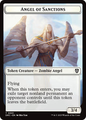 Angel of Sanctions // Vizier of Many Faces Double-Sided Token [Aetherdrift Commander] | Exor Games Summserside