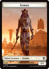 Timeless Dragon // Zombie (0003) Double-Sided Token [Aetherdrift Tokens] | Exor Games Summserside