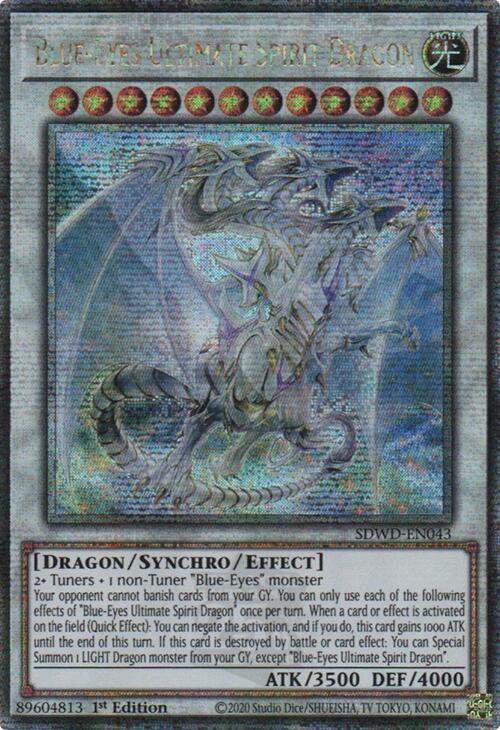 Blue-Eyes Ultimate Spirit Dragon (Quarter Century Secret Rare) [SDWD-EN043] Quarter Century Secret Rare | Exor Games Summserside