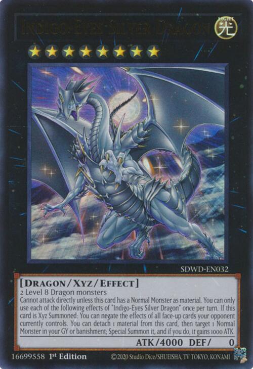 Indigo-Eyes Silver Dragon [SDWD-EN032] Ultra Rare | Exor Games Summserside