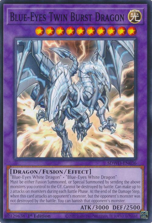 Blue-Eyes Twin Burst Dragon [SDWD-EN036] Common | Exor Games Summserside