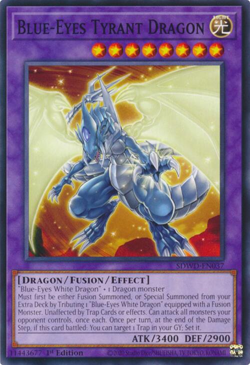 Blue-Eyes Tyrant Dragon [SDWD-EN037] Common | Exor Games Summserside