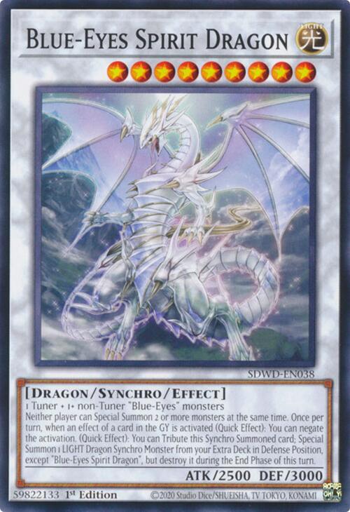 Blue-Eyes Spirit Dragon [SDWD-EN038] Common | Exor Games Summserside