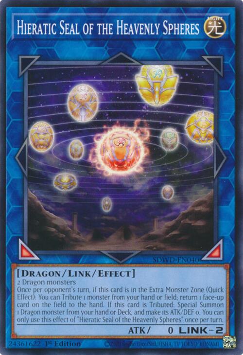 Hieratic Seal of the Heavenly Spheres [SDWD-EN040] Common | Exor Games Summserside