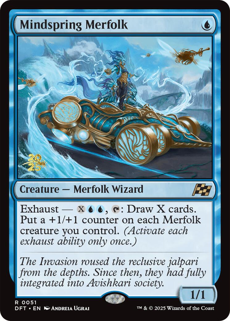 Mindspring Merfolk [Aetherdrift Prerelease Promos] | Exor Games Summserside