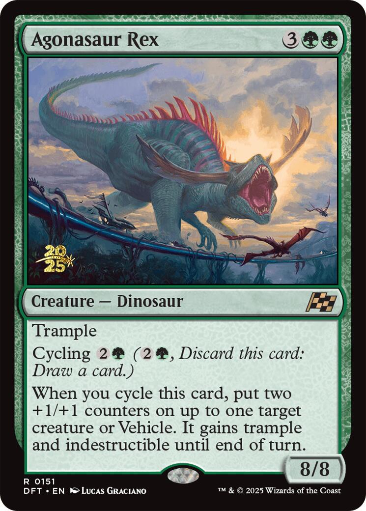 Agonasaur Rex [Aetherdrift Prerelease Promos] | Exor Games Summserside