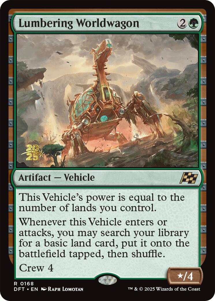 Lumbering Worldwagon [Aetherdrift Prerelease Promos] | Exor Games Summserside