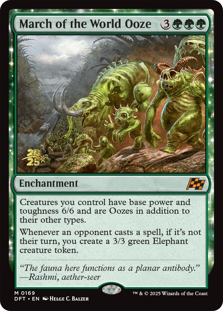 March of the World Ooze [Aetherdrift Prerelease Promos] | Exor Games Summserside