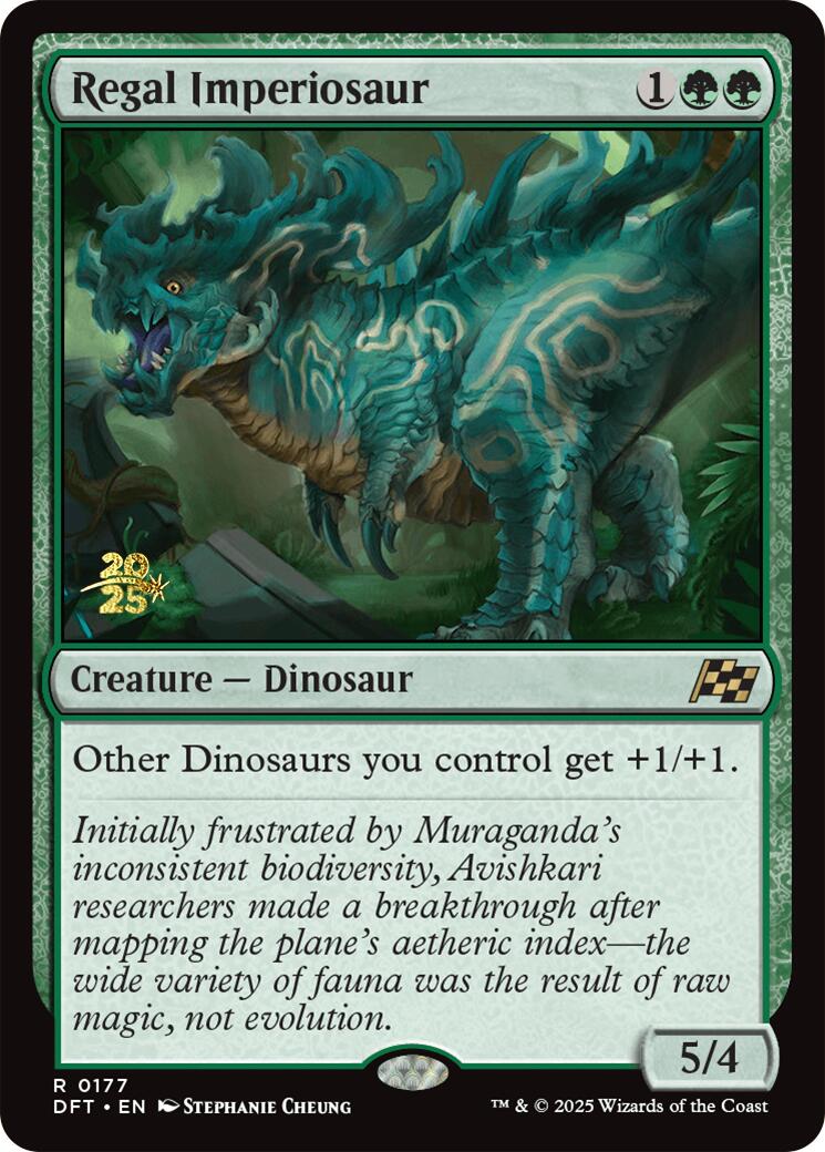 Regal Imperiosaur [Aetherdrift Prerelease Promos] | Exor Games Summserside