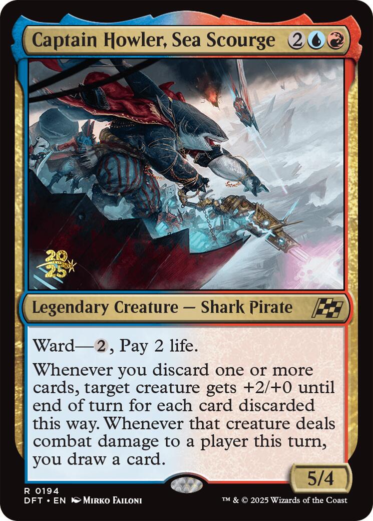 Captain Howler, Sea Scourge [Aetherdrift Prerelease Promos] | Exor Games Summserside