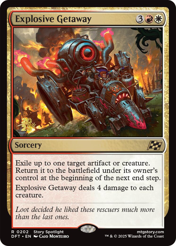 Explosive Getaway [Aetherdrift Prerelease Promos] | Exor Games Summserside