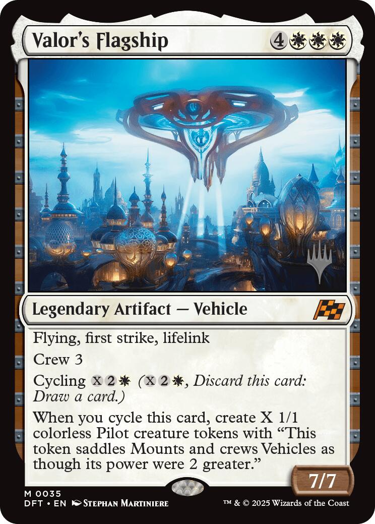 Valor's Flagship [Aetherdrift Promos] | Exor Games Summserside