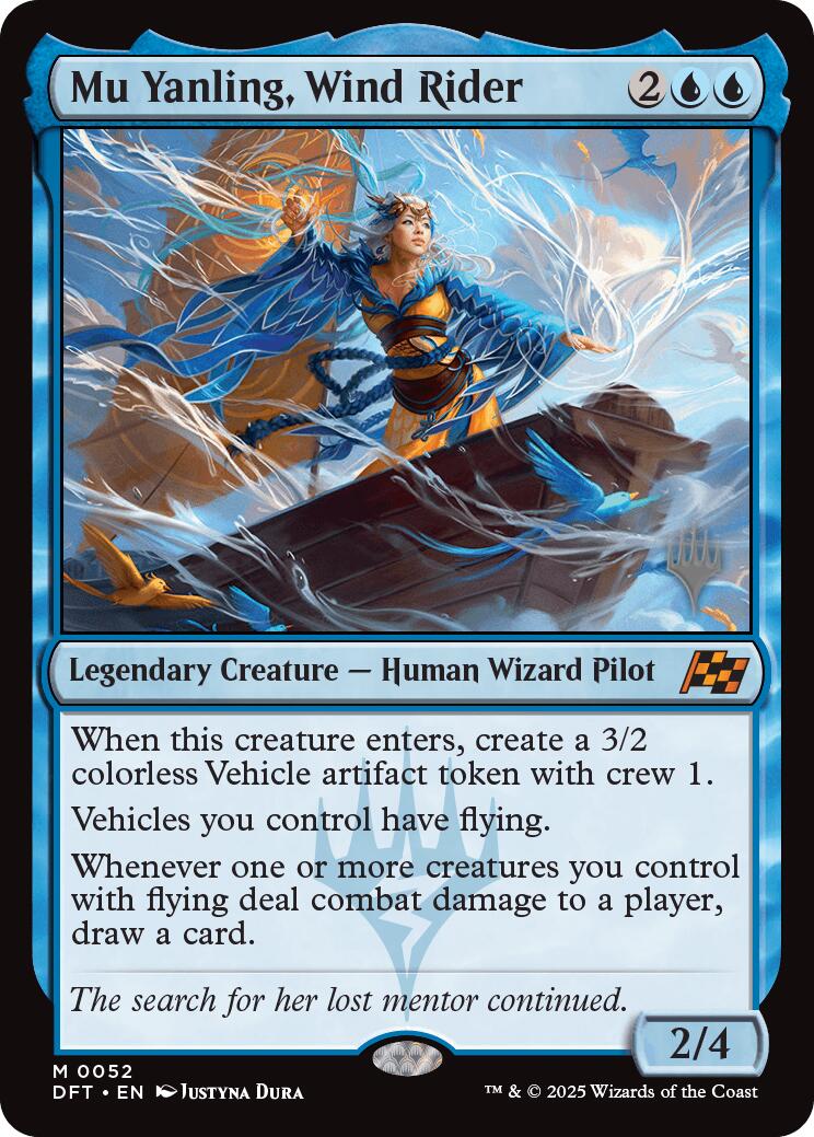 Mu Yanling, Wind Rider (Promo Pack) [Aetherdrift Promos] | Exor Games Summserside