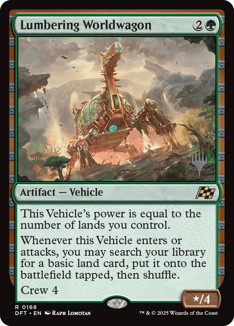 Lumbering Worldwagon (Promo Pack) [Aetherdrift Promos] | Exor Games Summserside