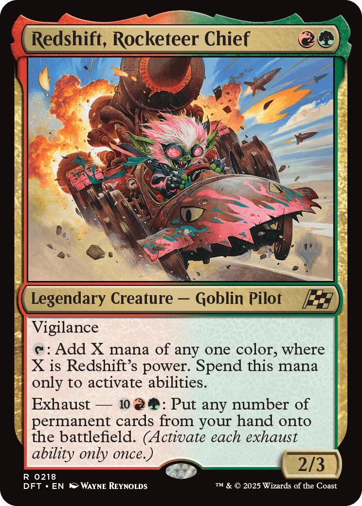 Redshift, Rocketeer Chief [Aetherdrift Promos] | Exor Games Summserside