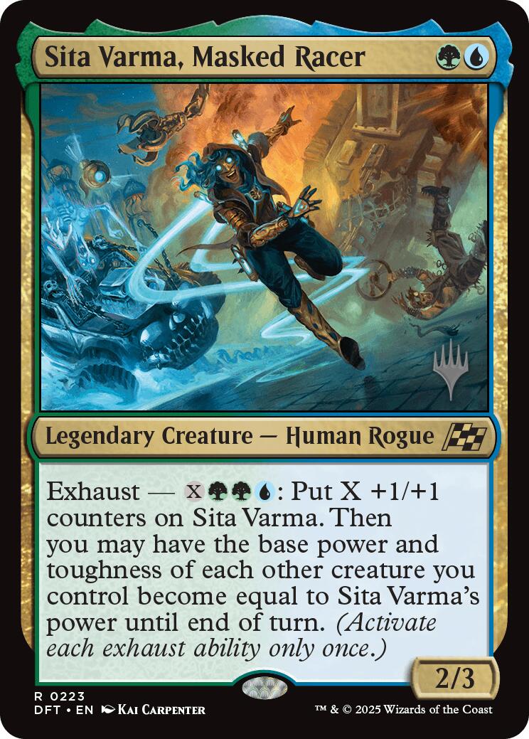 Sita Varma, Masked Racer (Promo Pack) [Aetherdrift Promos] | Exor Games Summserside