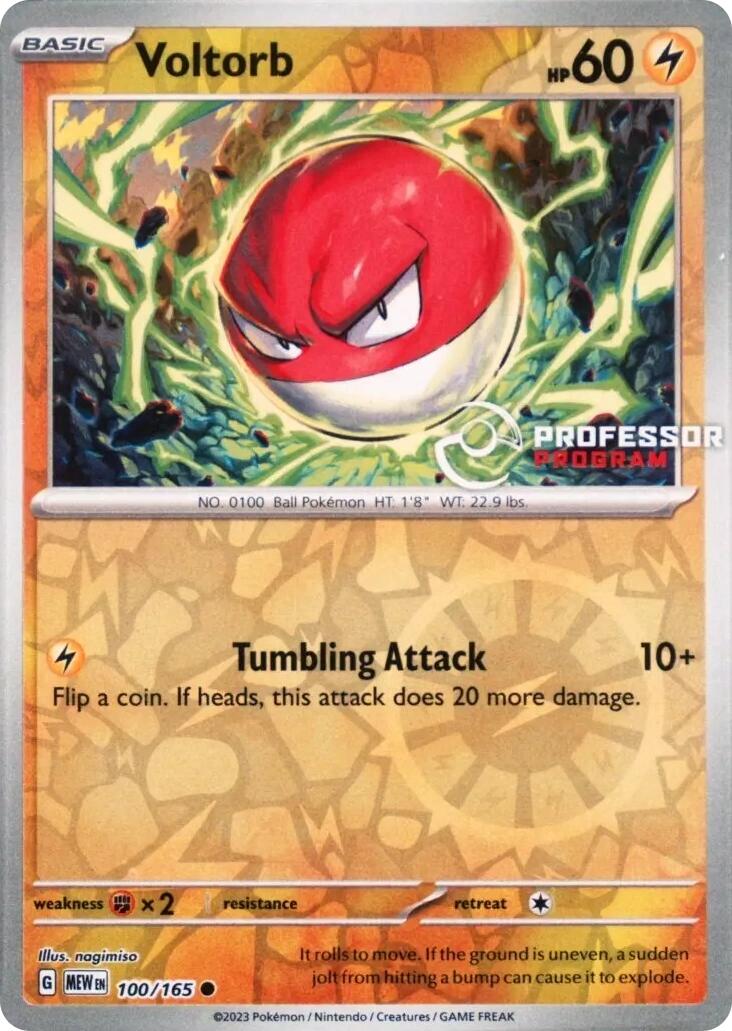 Voltorb (100/165) [Professor Program Promos] | Exor Games Summserside