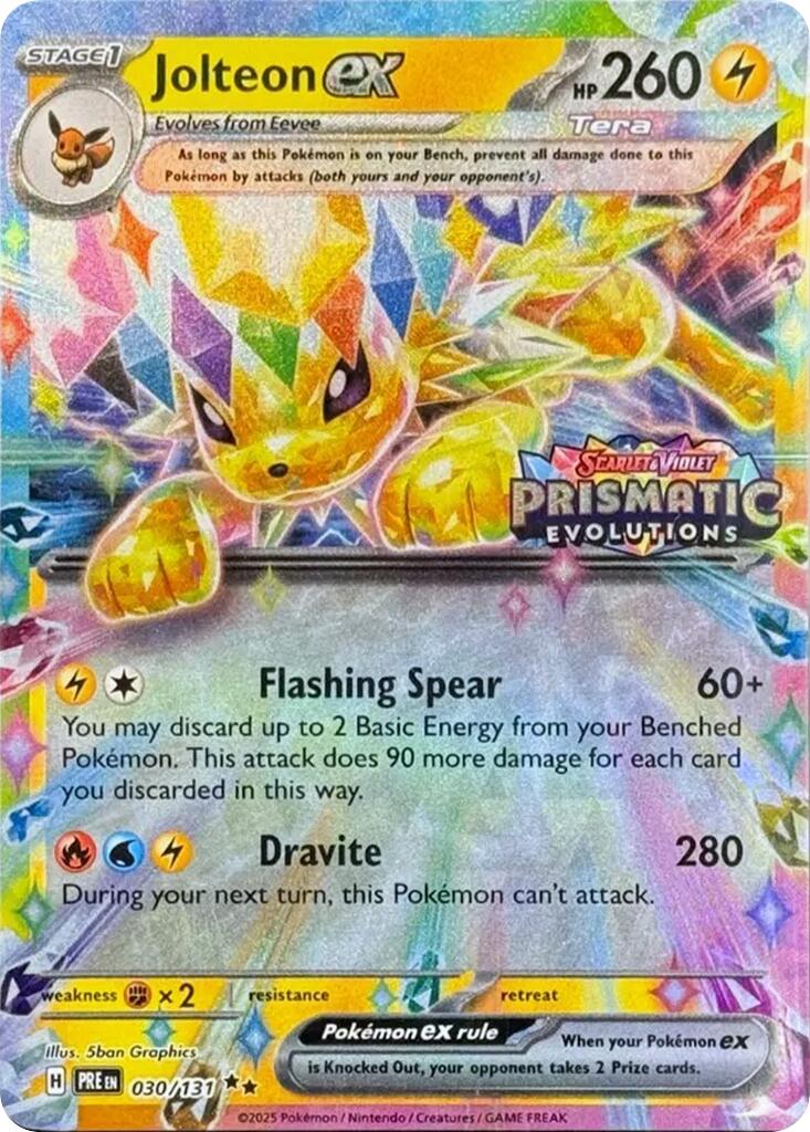 Jolteon ex (030/131) (Prismatic Evolutions Stamp) [Scarlet & Violet: Prismatic Evolutions] | Exor Games Summserside