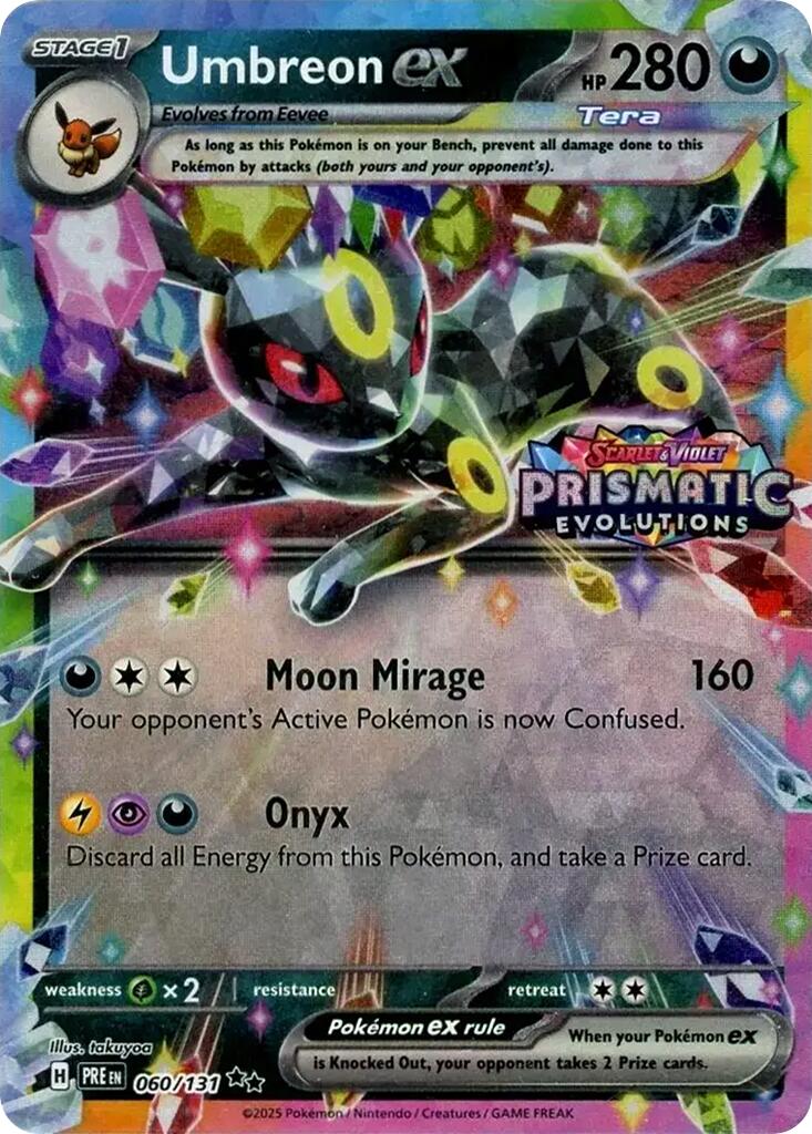 Umbreon ex (060/131) (Prismatic Evolutions Stamp) [Scarlet & Violet: Prismatic Evolutions] | Exor Games Summserside