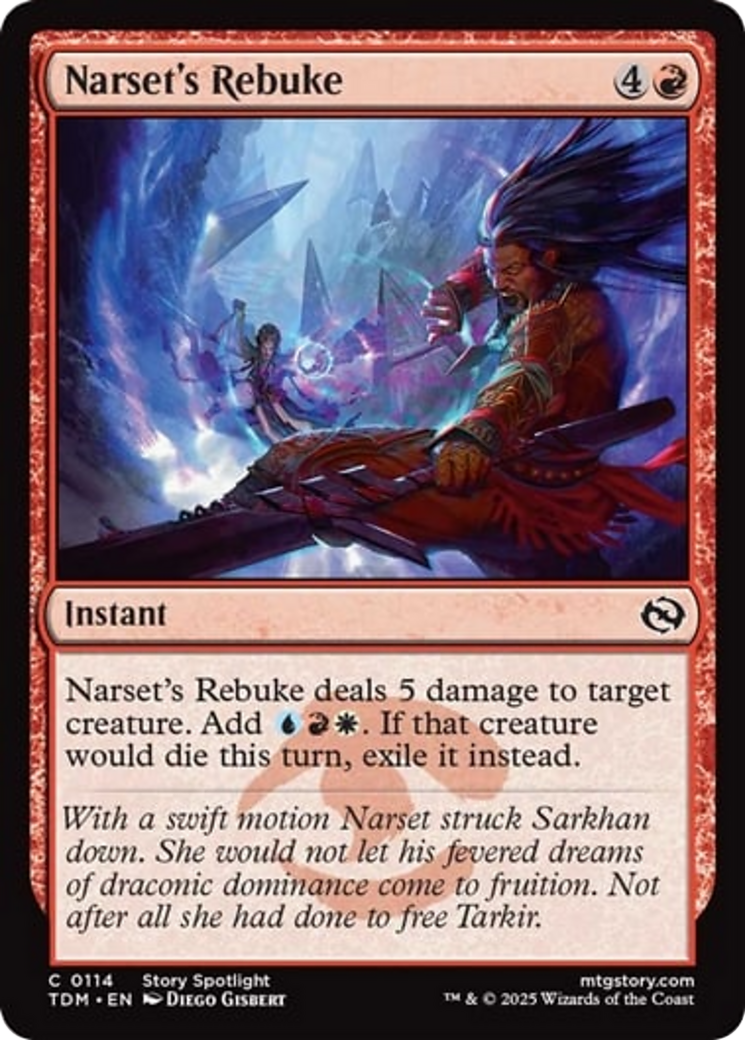 Narset's Rebuke [Tarkir: Dragonstorm] | Exor Games Summserside