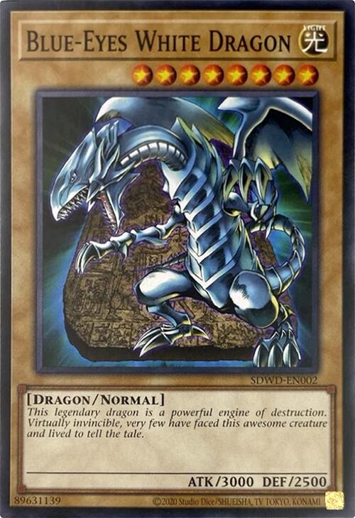 Blue-Eyes White Dragon (Unlimited Misprint) [SDWD-EN002] Common | Exor Games Summserside