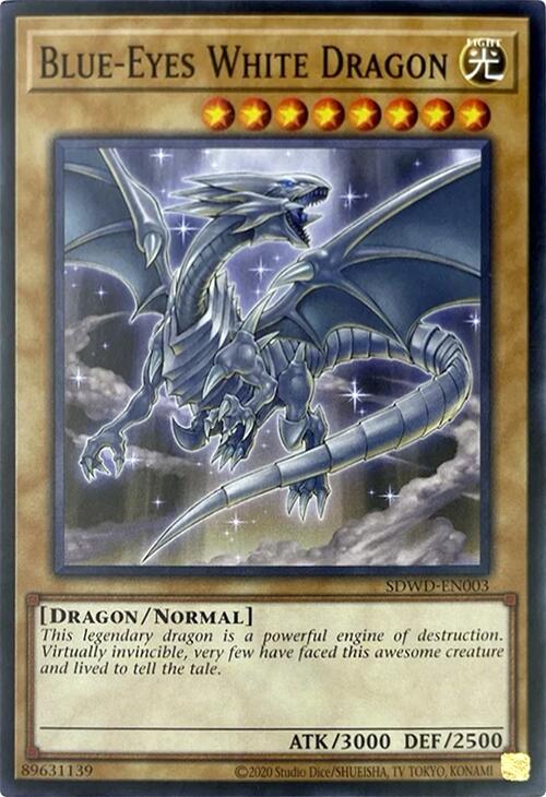Blue-Eyes White Dragon (Unlimited Misprint) [SDWD-EN003] Common | Exor Games Summserside