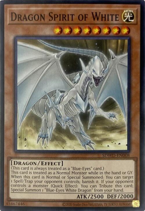 Dragon Spirit of White (Unlimited Misprint) [SDWD-EN008] Common | Exor Games Summserside