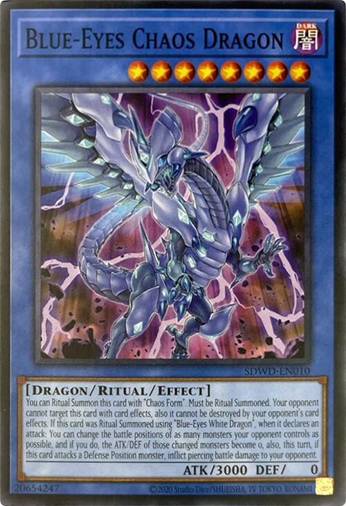 Blue-Eyes Chaos Dragon (Unlimited Misprint) [SDWD-EN010] Common | Exor Games Summserside