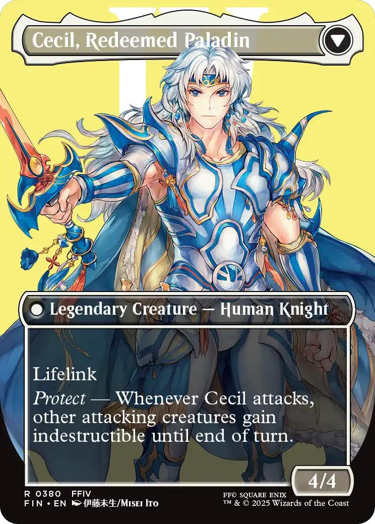 Cecil, Dark Knight // Cecil, Redeemed Paladin (Borderless) [FINAL FANTASY] | Exor Games Summserside
