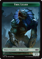 Frog Lizard // Dragon (0014) Double-Sided Token [Tarkir: Dragonstorm Commander Tokens] | Exor Games Summserside