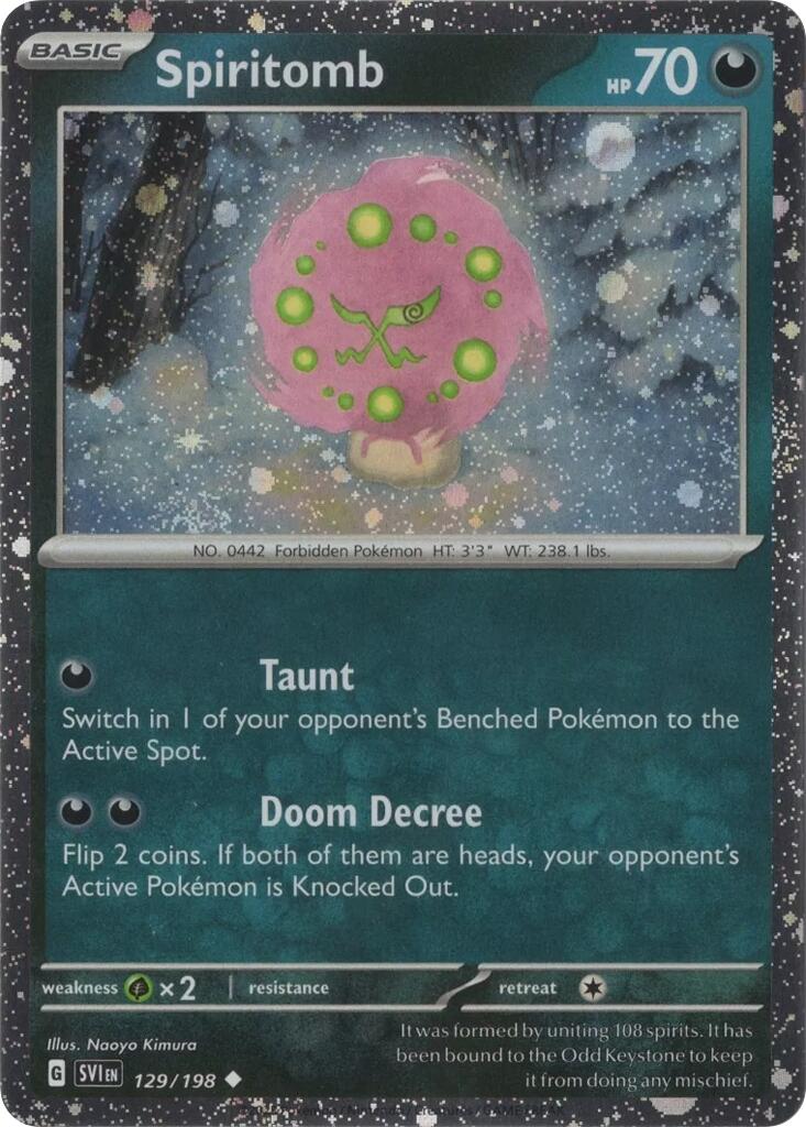 Spiritomb (129/198) (Cosmo Holo) [Scarlet & Violet: Black Star Promos] | Exor Games Summserside