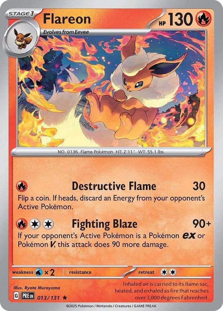 Flareon (013/131) [Scarlet & Violet: Prismatic Evolutions] | Exor Games Summserside