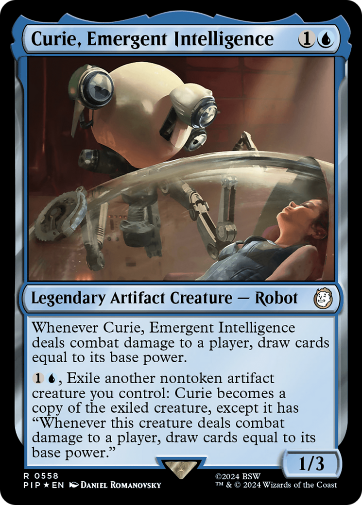 Curie, Emergent Intelligence (Surge Foil) [Fallout] | Exor Games Summserside