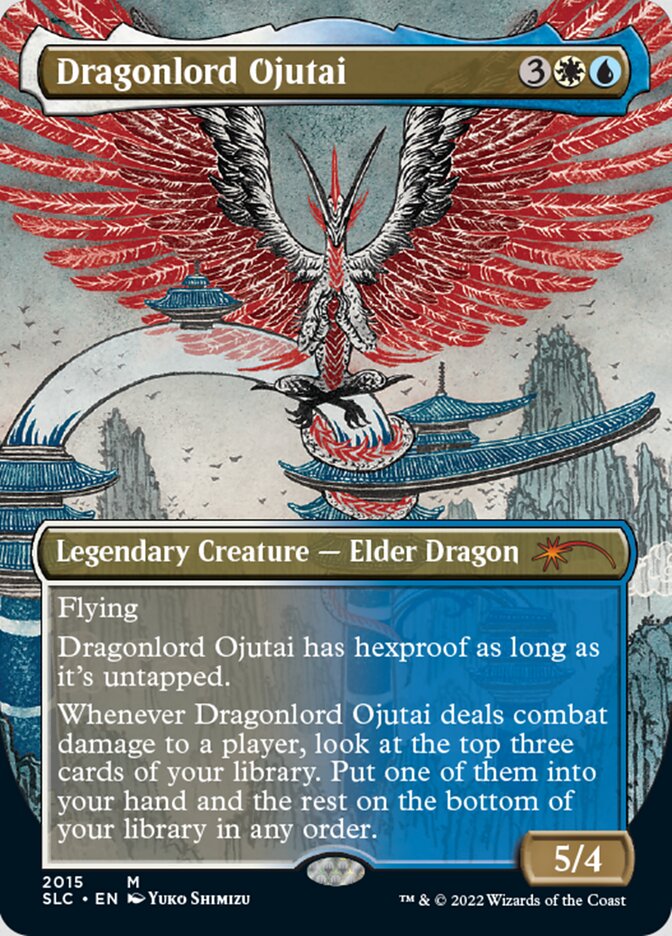 Dragonlord Ojutai (Borderless) [Secret Lair Countdown Kit] | Exor Games Summserside