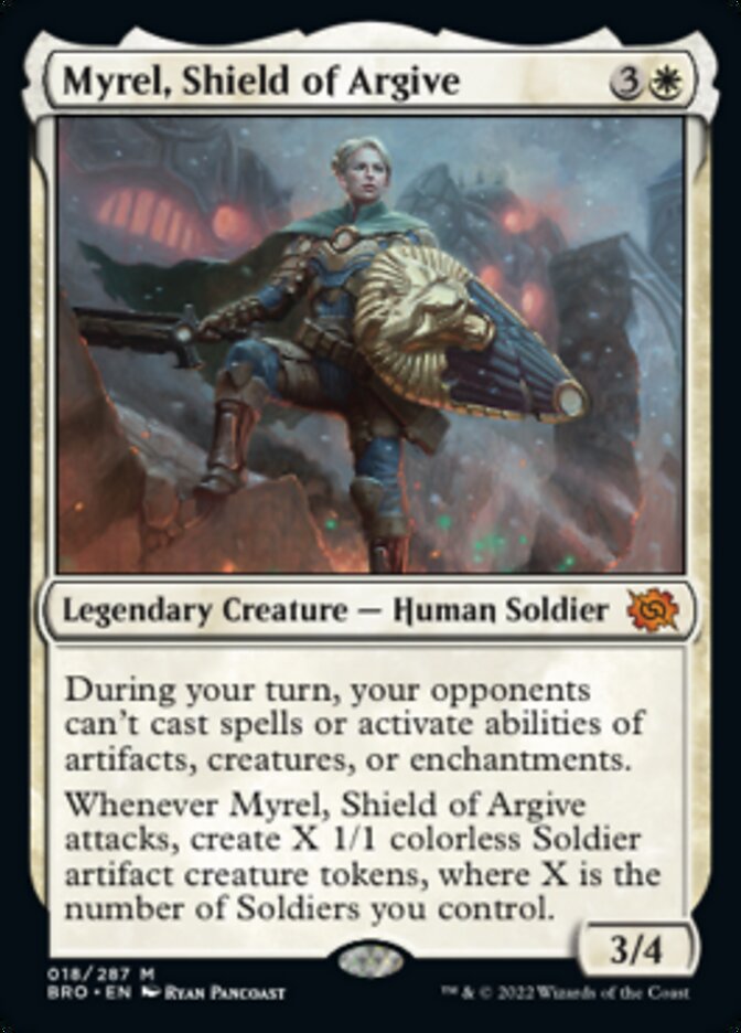 Myrel, Shield of Argive (Promo Pack) [The Brothers' War Promos] | Exor Games Summserside