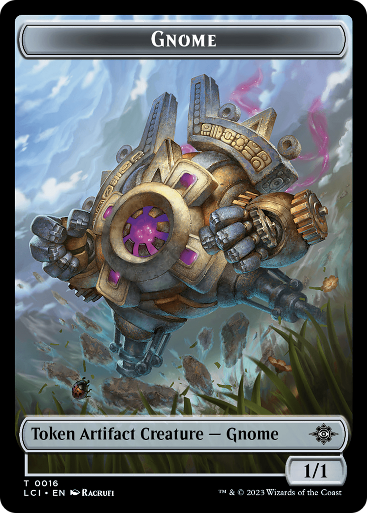 Gnome // Golem Double-Sided Token [The Lost Caverns of Ixalan Tokens] | Exor Games Summserside