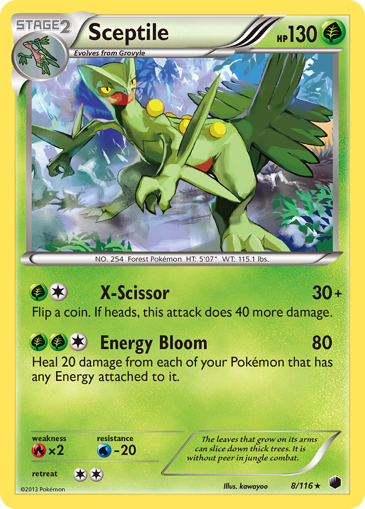 Sceptile (8/116) [Black & White: Plasma Freeze] | Exor Games Summserside