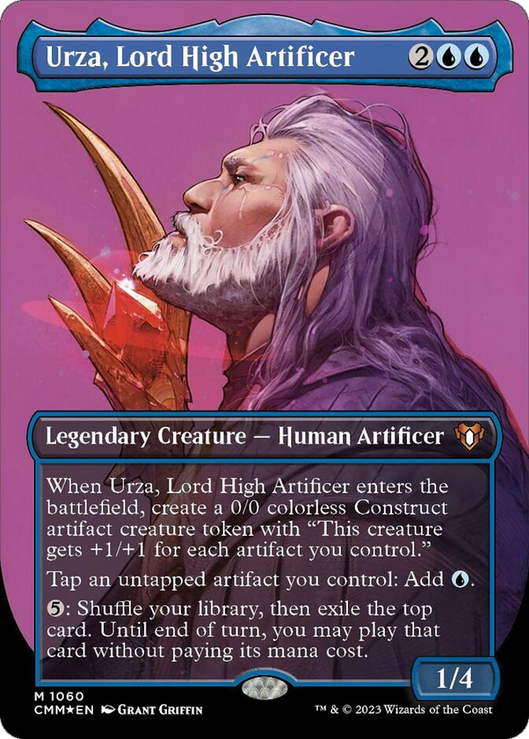 Urza, Lord High Artificer (Borderless Textured Foil Frame Break) [Commander Masters] | Exor Games Summserside