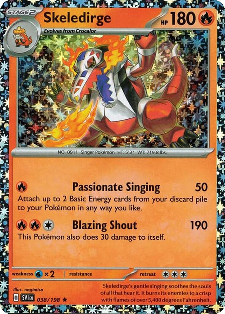 Skeledirge (038/198) (Sparkle Holo) [Miscellaneous Cards] | Exor Games Summserside