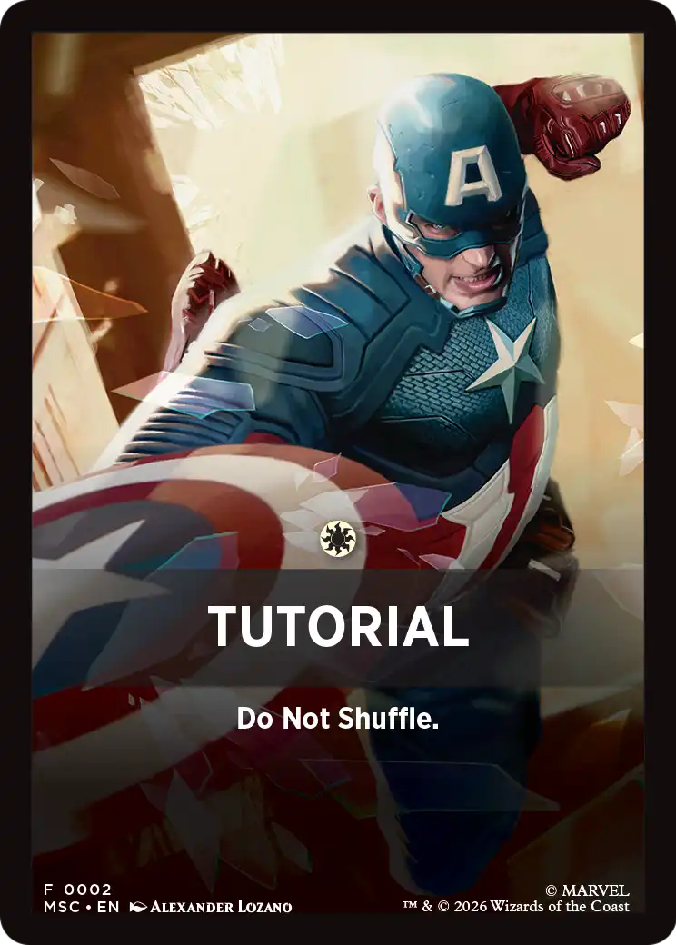 Tutorial Theme Card (0002) [Marvel Super Heroes Commander] | Exor Games Summserside
