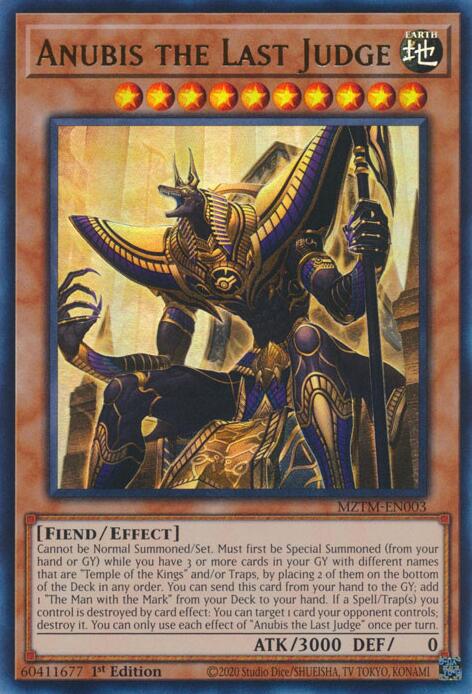Anubis the Last Judge [MZTM-EN003] Ultra Rare | Exor Games Summserside