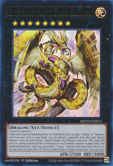 Divine Golden Shadow Dragon Dragluxion [MZTM-EN014] Ultra Rare | Exor Games Summserside