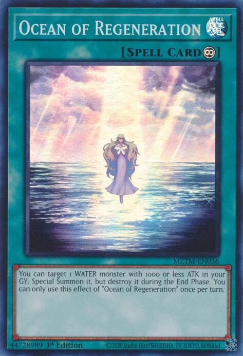 Ocean of Regeneration [MZTM-EN036] Super Rare | Exor Games Summserside