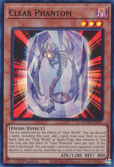 Clear Phantom [MZTM-EN037] Super Rare | Exor Games Summserside