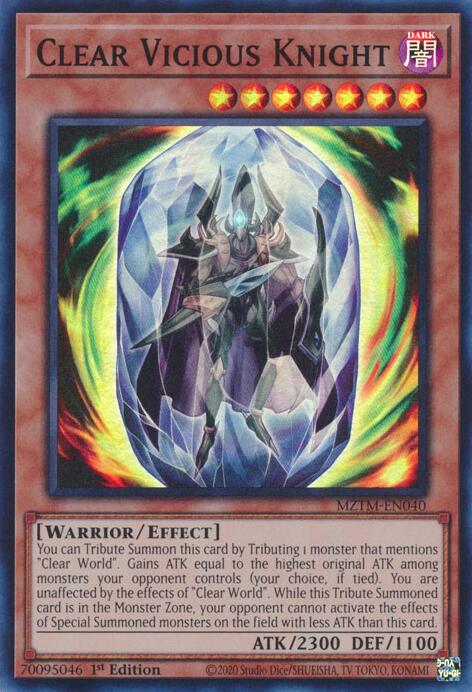 Clear Vicious Knight [MZTM-EN040] Super Rare | Exor Games Summserside