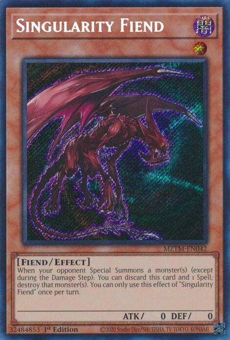 Singularity Fiend [MZTM-EN042] Secret Rare | Exor Games Summserside
